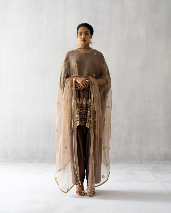 Brown Kaftan Suit