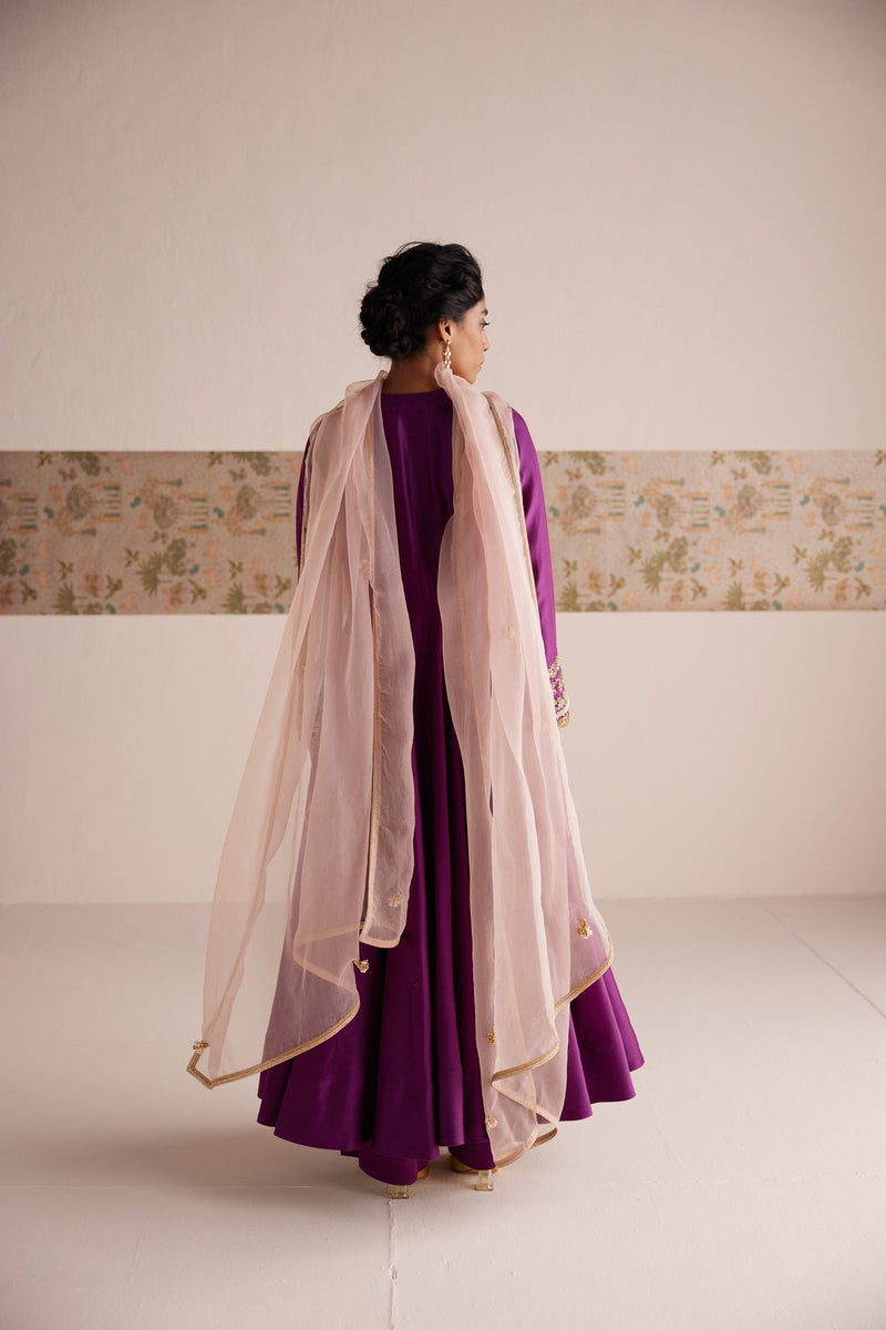 Purple Anarkali Suit - Suit